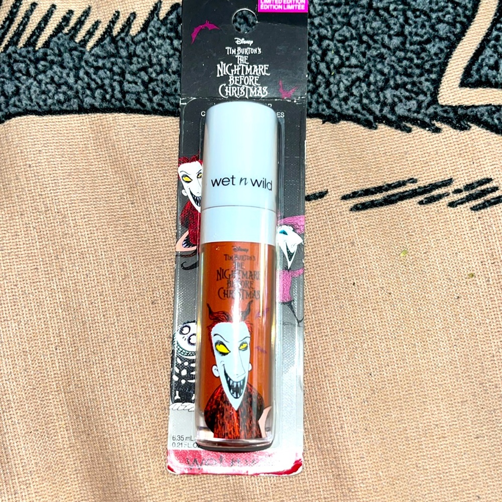 ✨🆕BNIP!Wet N Wild X Nightmare Before Xmas Lip & Cheek Color in “On Lockdown”!